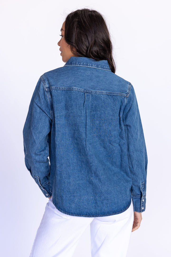 Western Denim Button Down