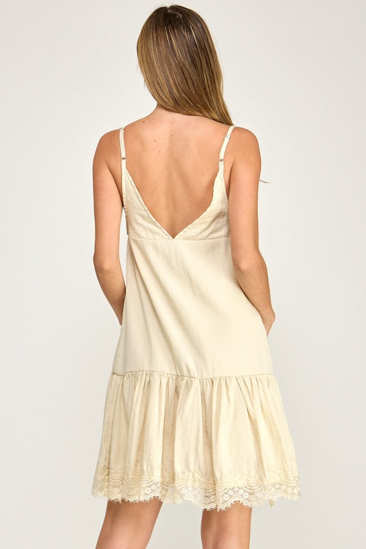 Lace Cami Mini Dress