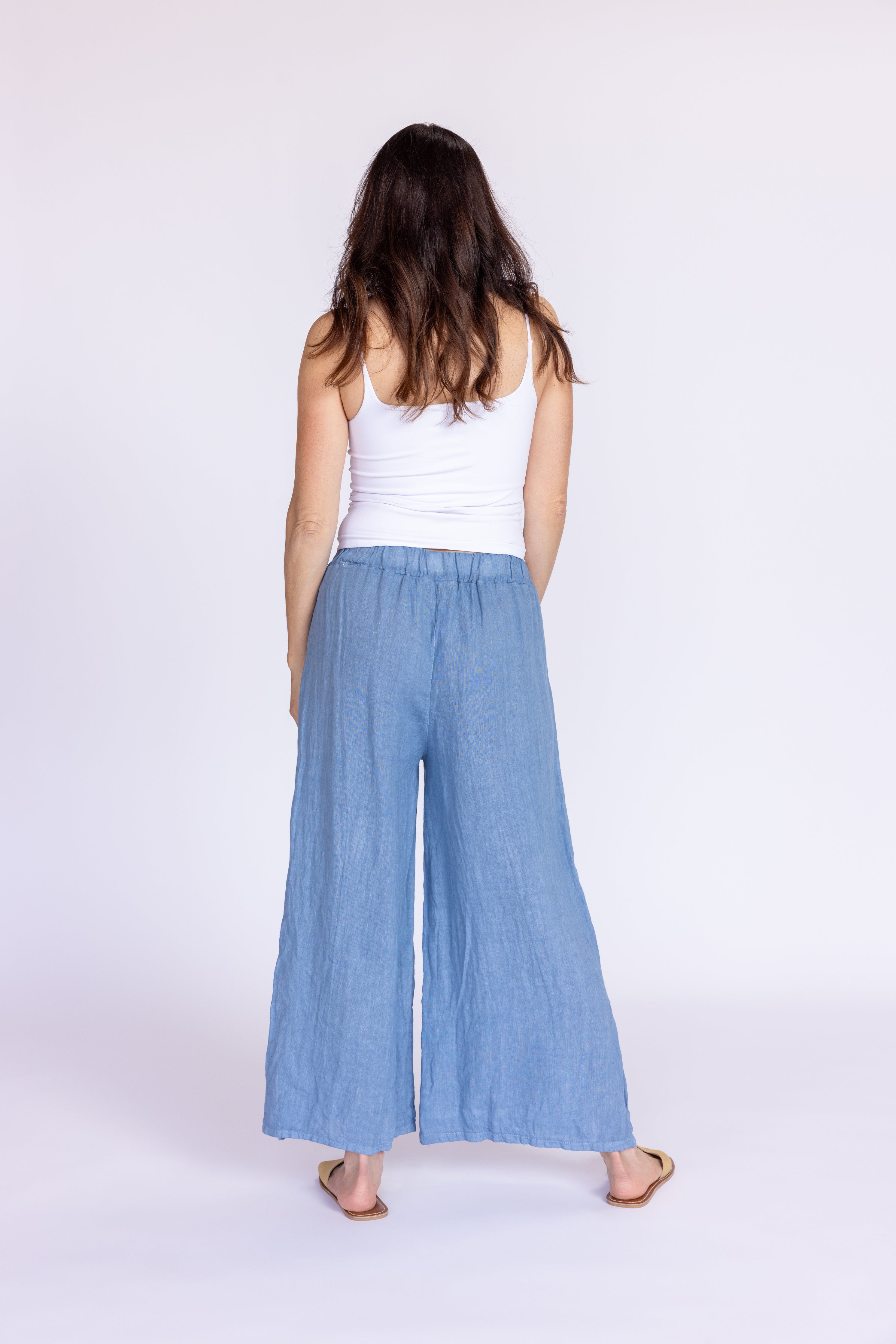 パンツ Cloveru COMFORT LINEN PANTS Color: NAVY Cloveru (クローバル) Comfort Linen Shirts