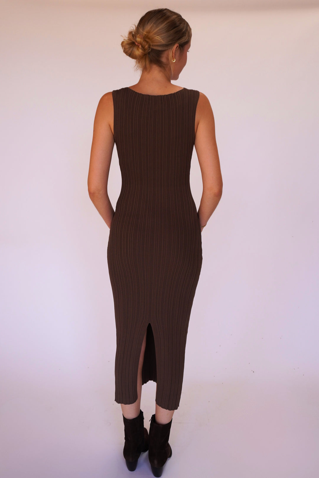 Caitlyn Long Ribbed Dress