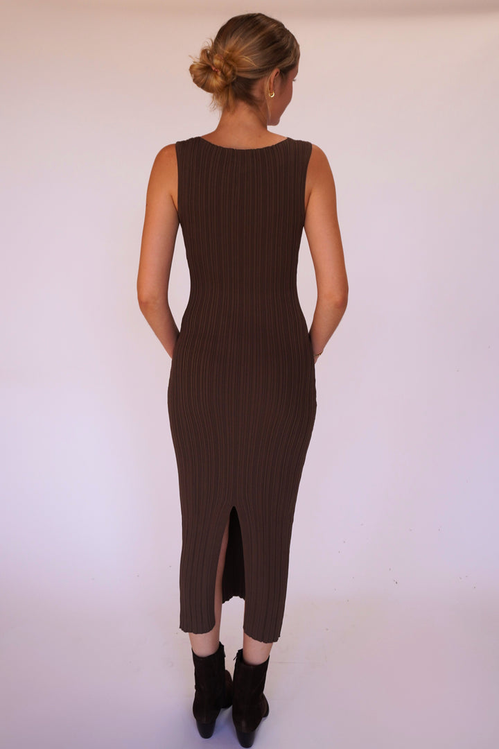 Caitlyn Long Ribbed Dress