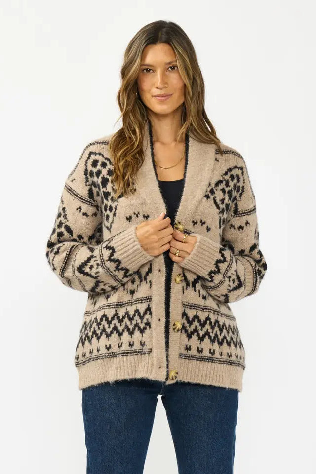 Janice Button Front Cardigan