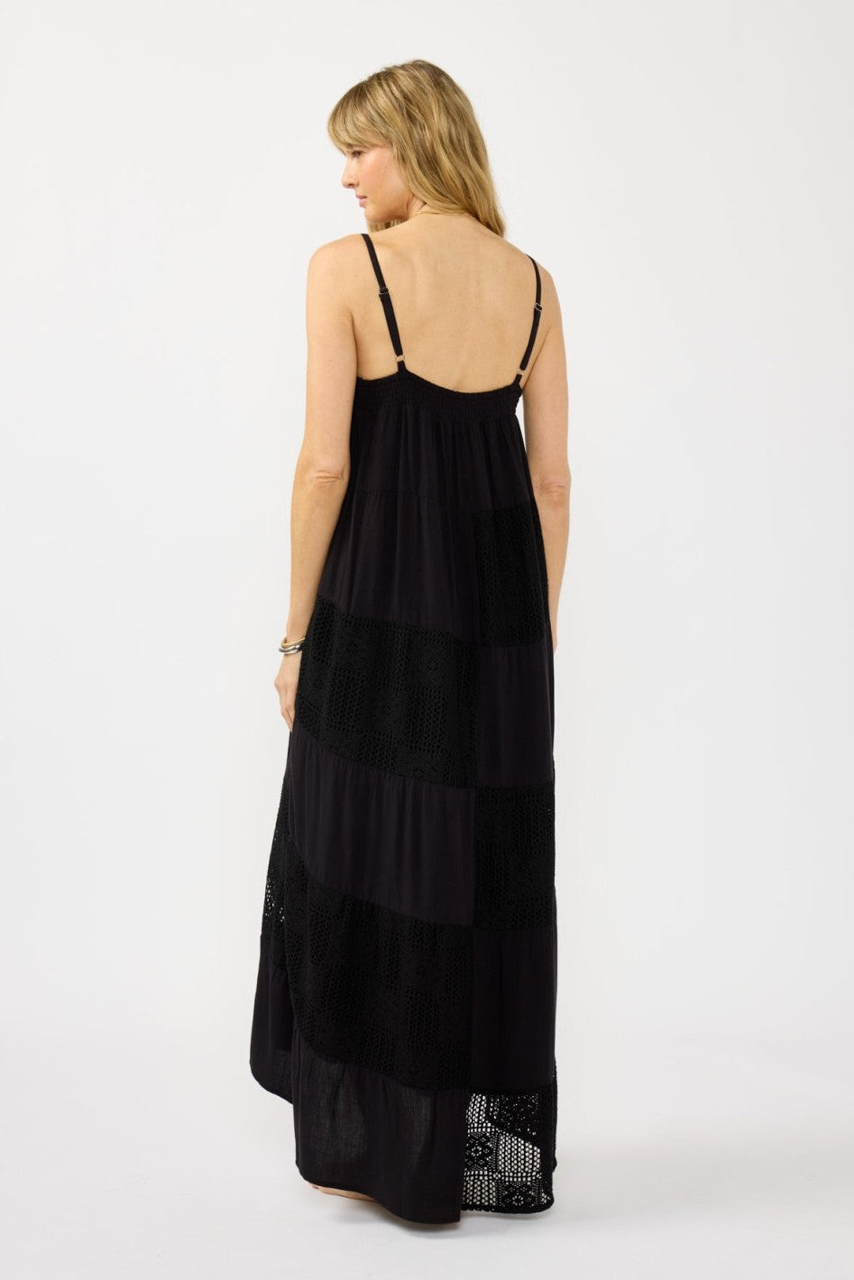 Julie Lace Maxi Dress Black / M