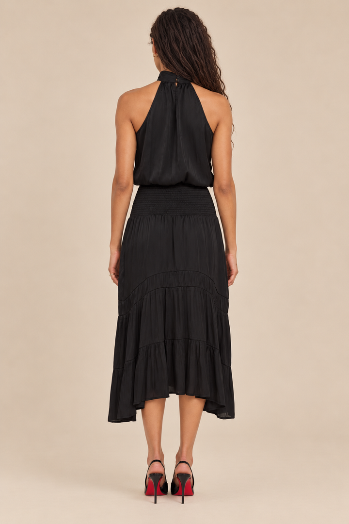 Ariana Halter Neck Midi Dress