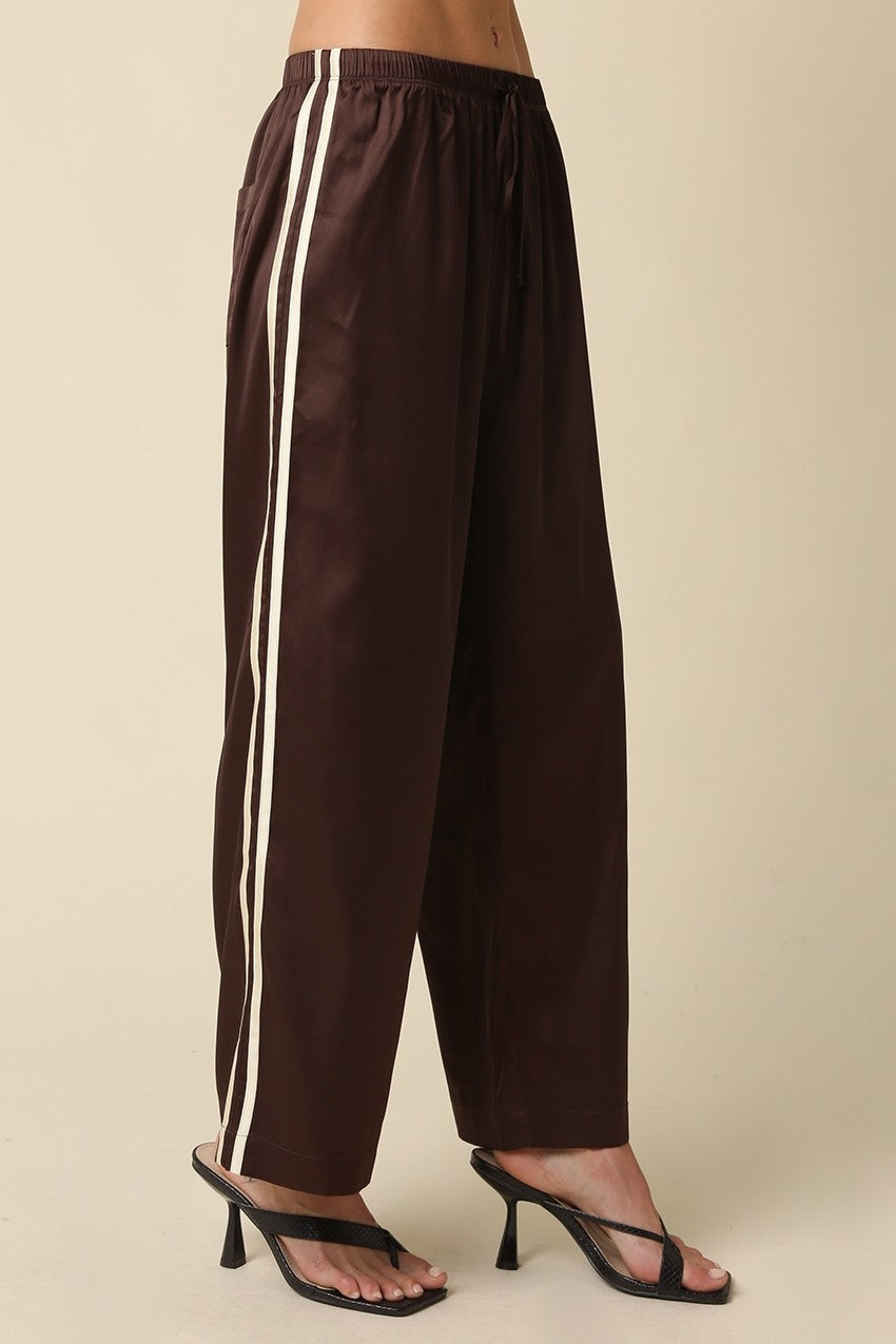 Side Stripe Silky Track Pant