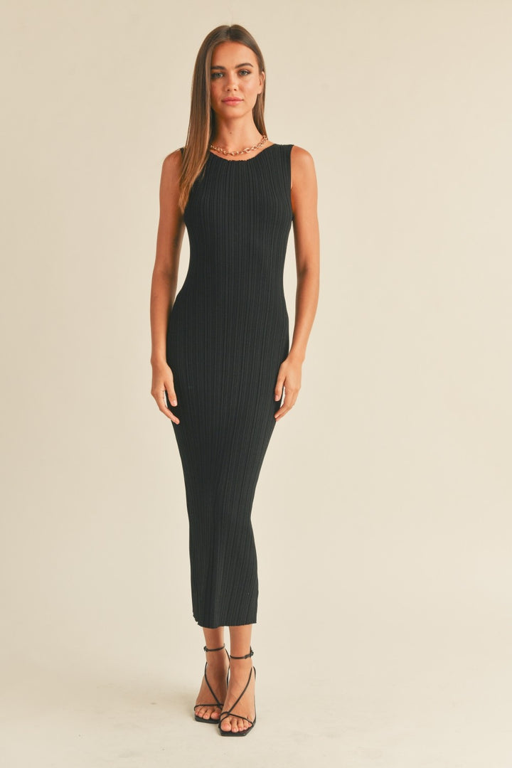Caitlyn Long Ribbed Dress