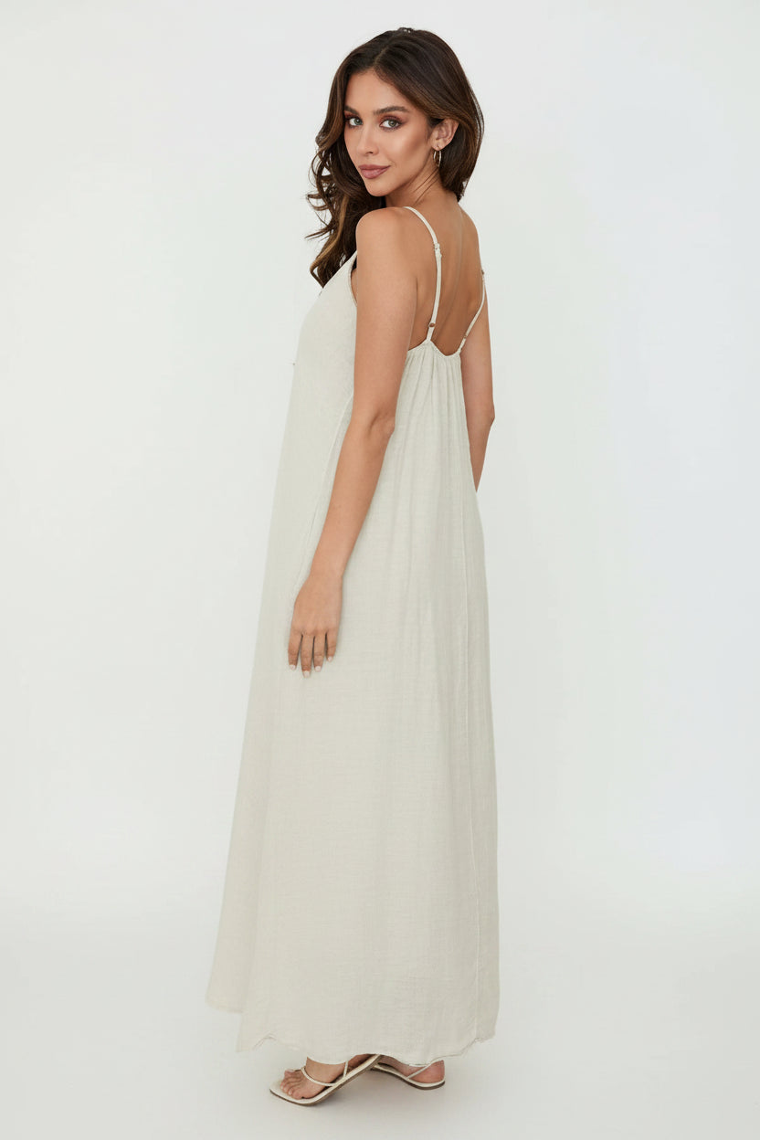 sleeveless linen maxi dress Marlowe Dress