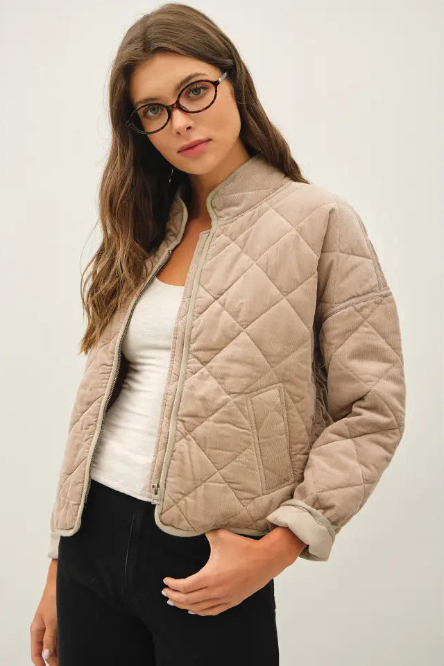 Dylan Corduroy Cropped Jacket