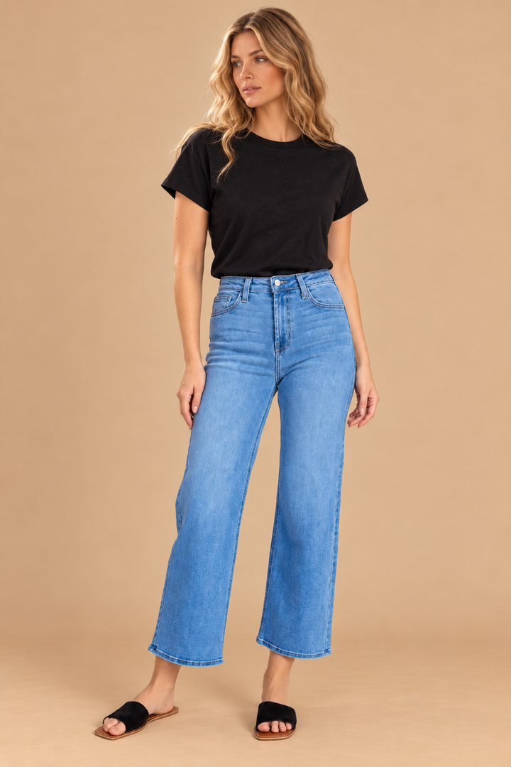 California Classic Wide Leg Jeans