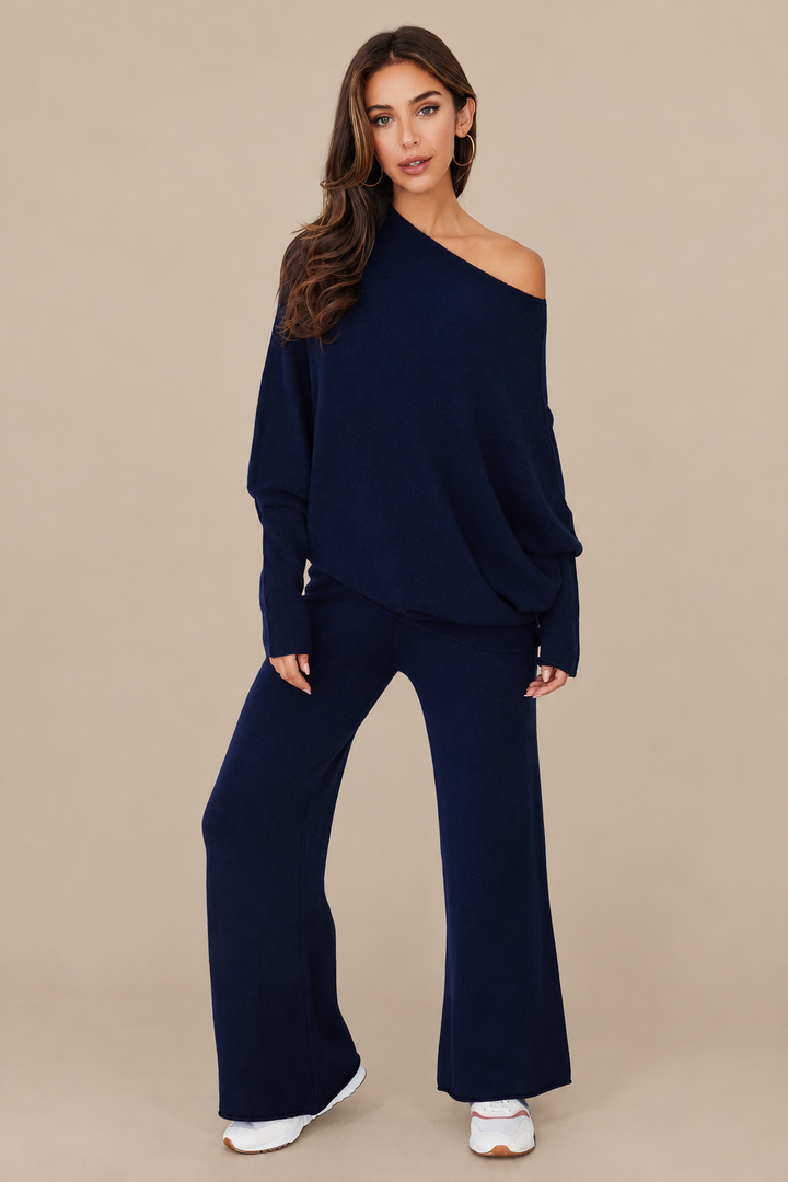 Cassie Asymmetrical Drape Sweater