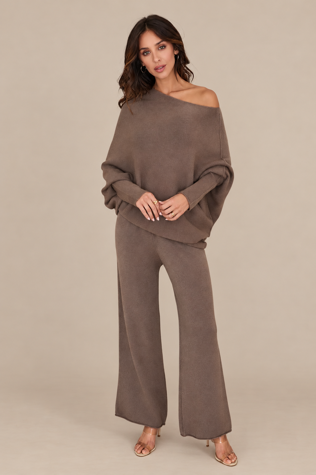 Cassie Asymmetrical Drape Sweater