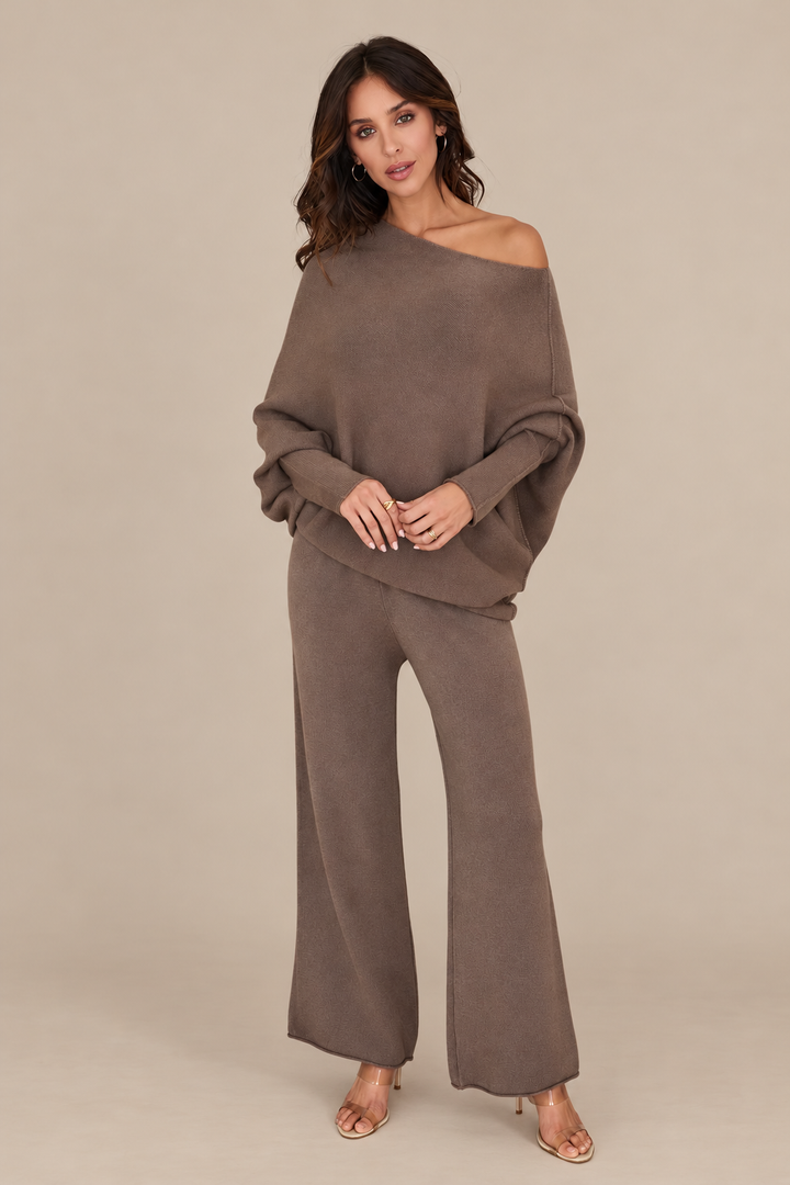Cassie Asymmetrical Drape Sweater
