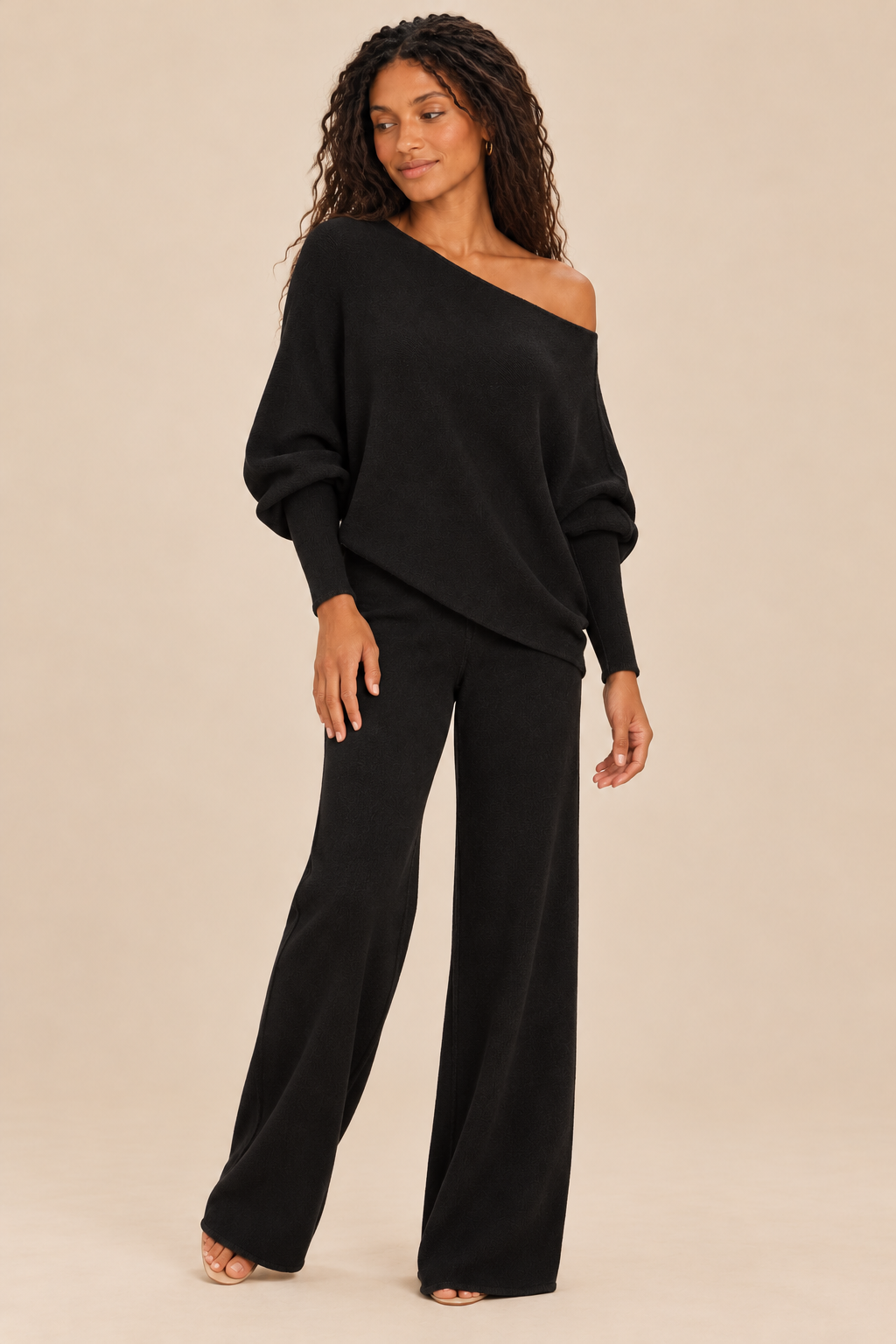 Cassie Asymmetrical Drape Sweater