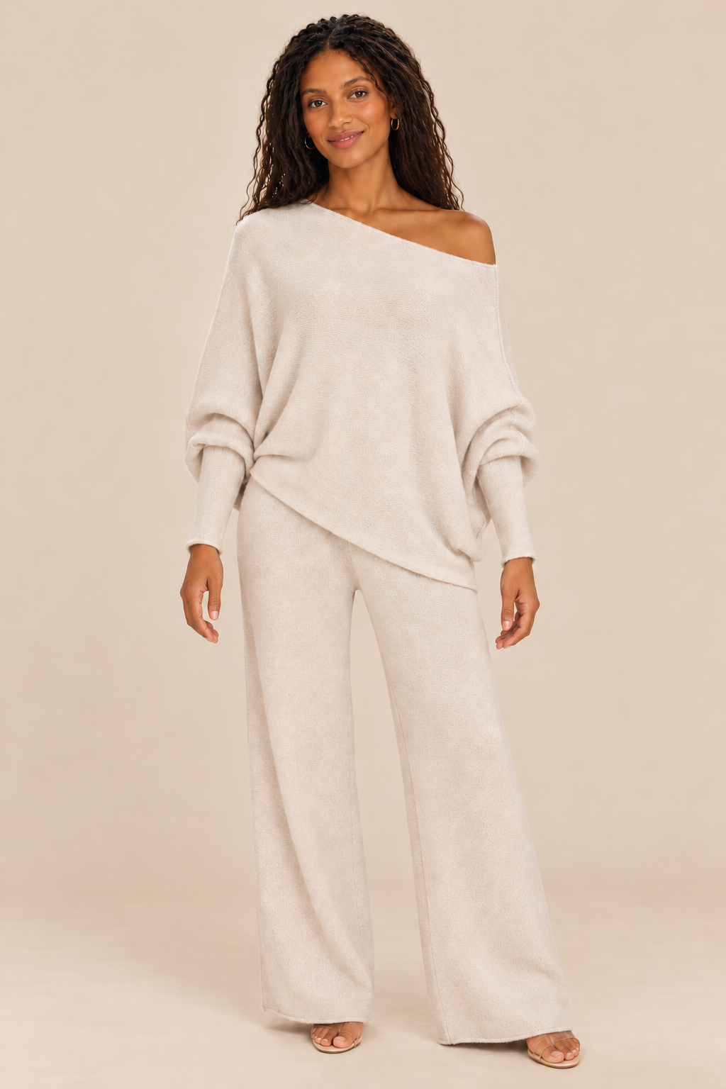 Cassie Asymmetrical Drape Sweater