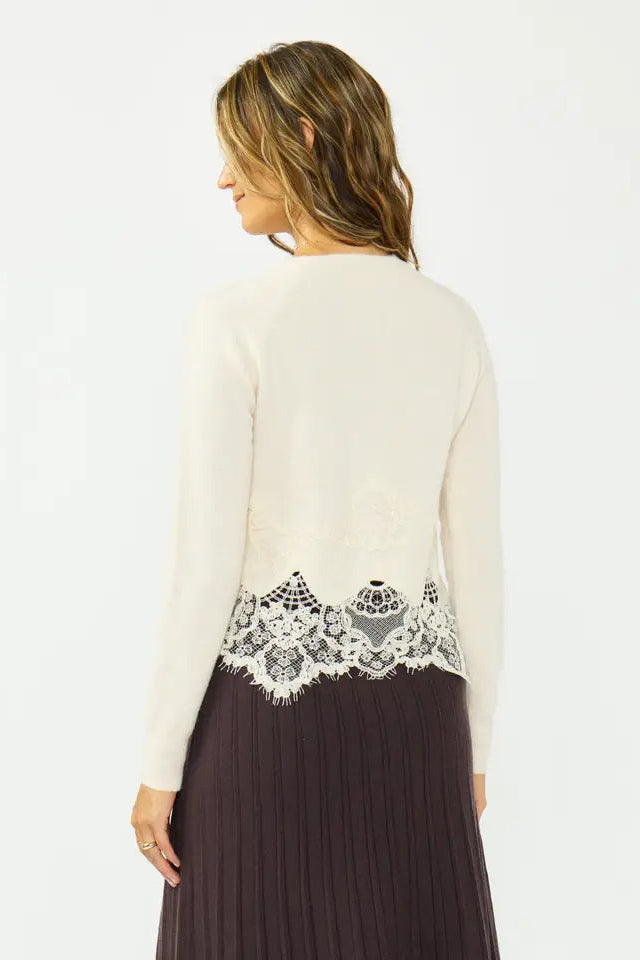Winnie Lace Trim Cardigan