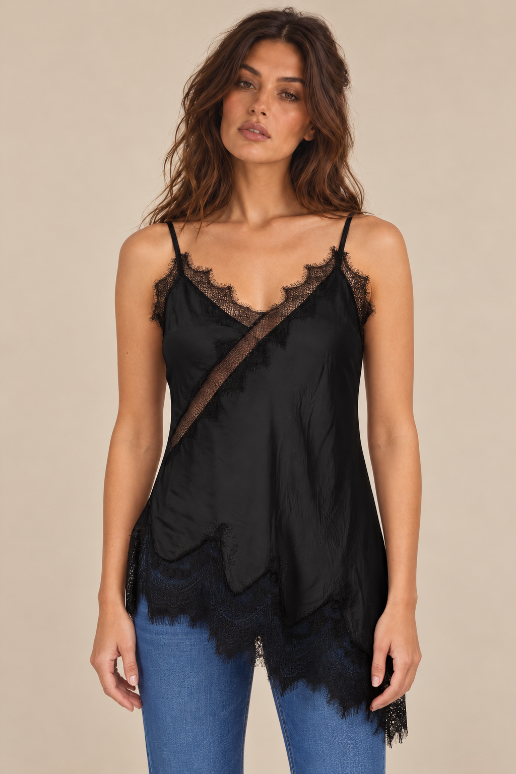 Crossover Lace Cami