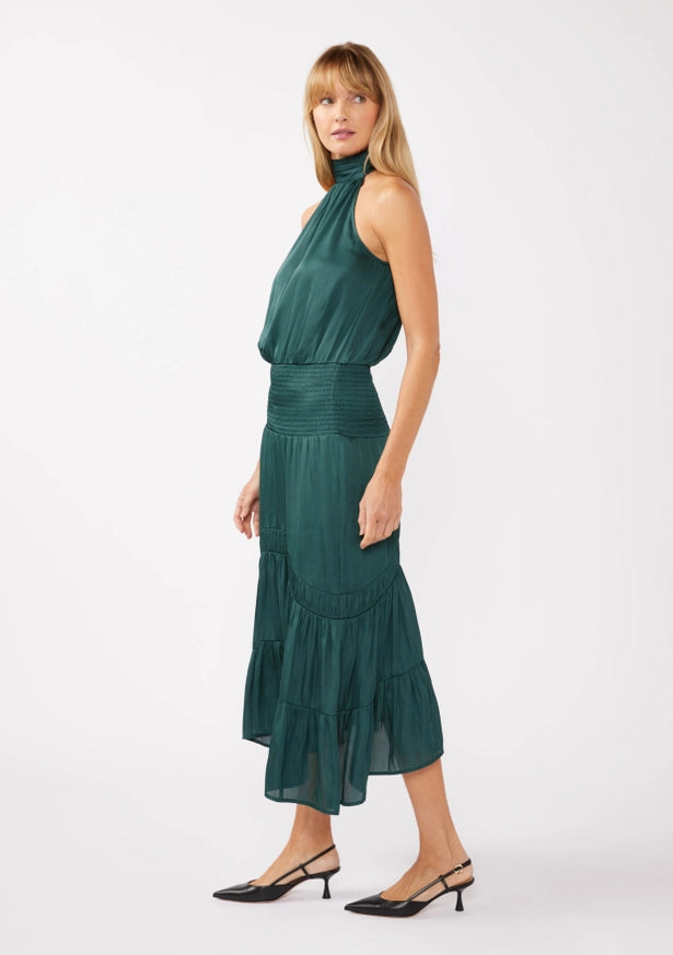 Ariana Halter Neck Midi Dress