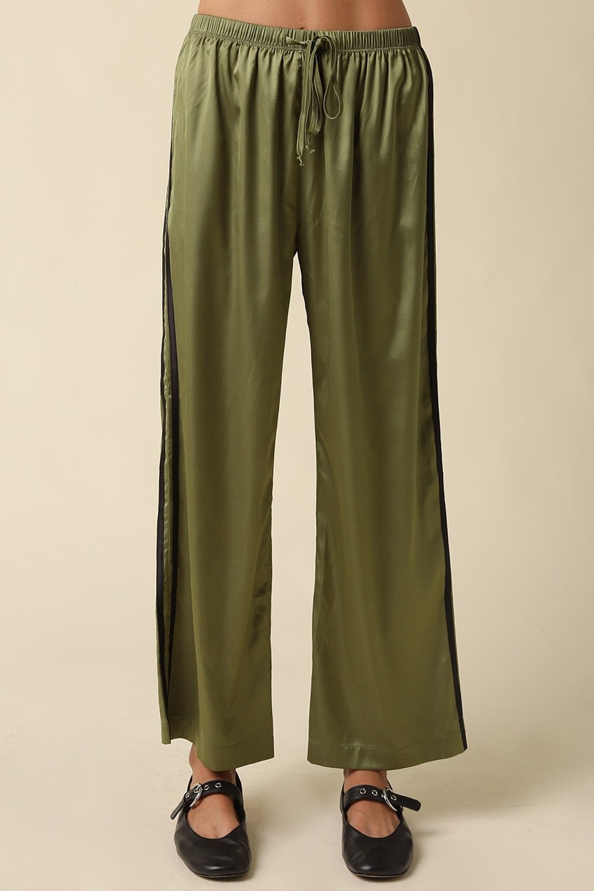 Side Stripe Silky Track Pant