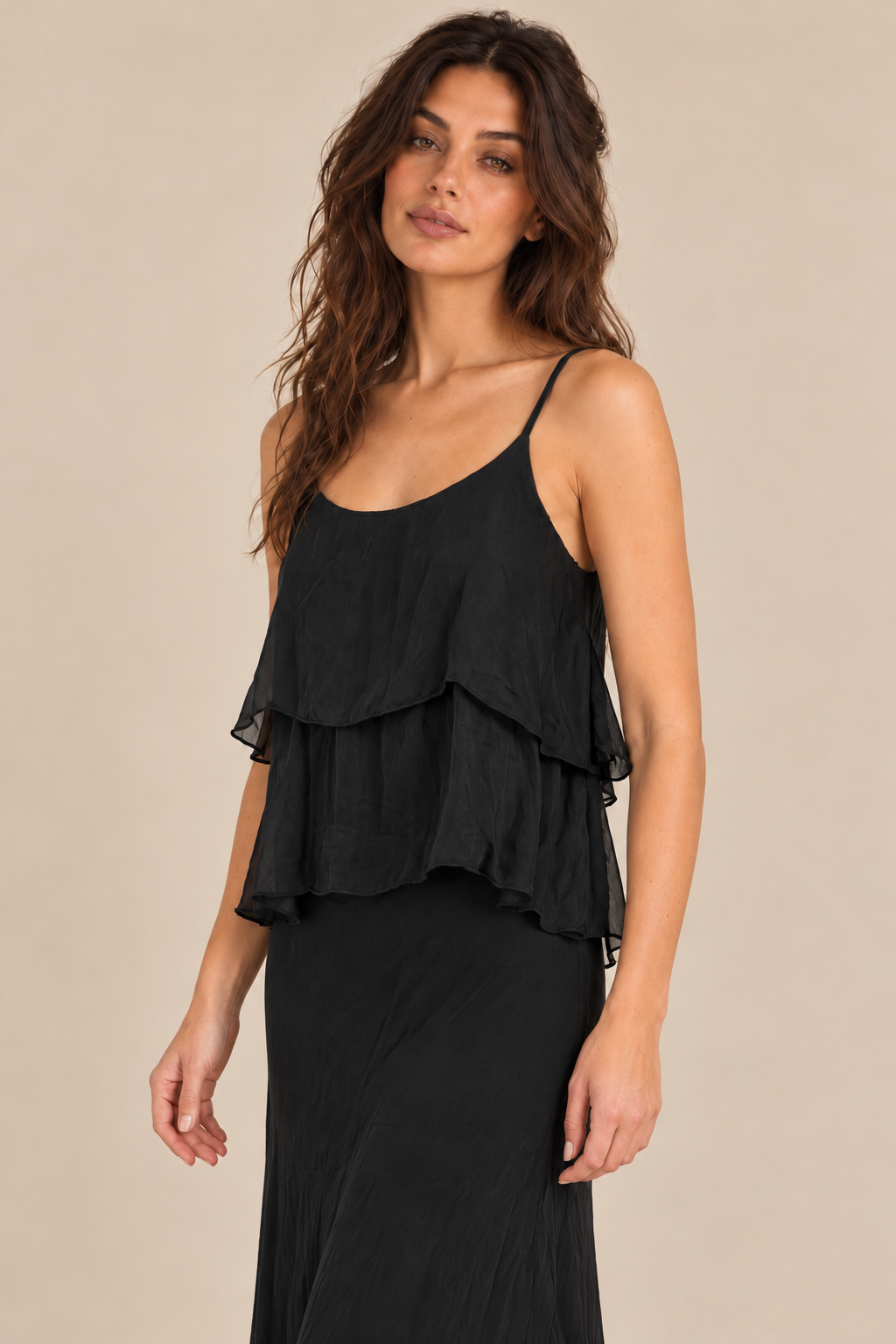 Faye Tiered Silky Cami