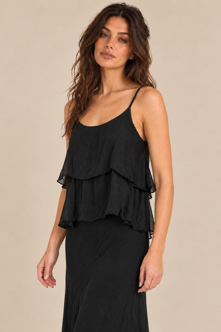 Faye Tiered Silky Cami