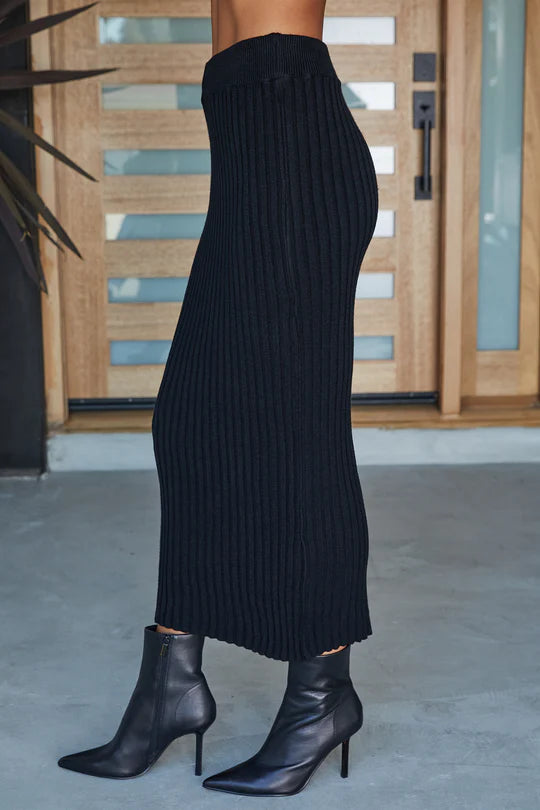 Kezia Ribbed Knit Skirt