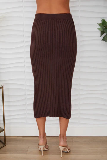 Kezia Ribbed Knit Skirt