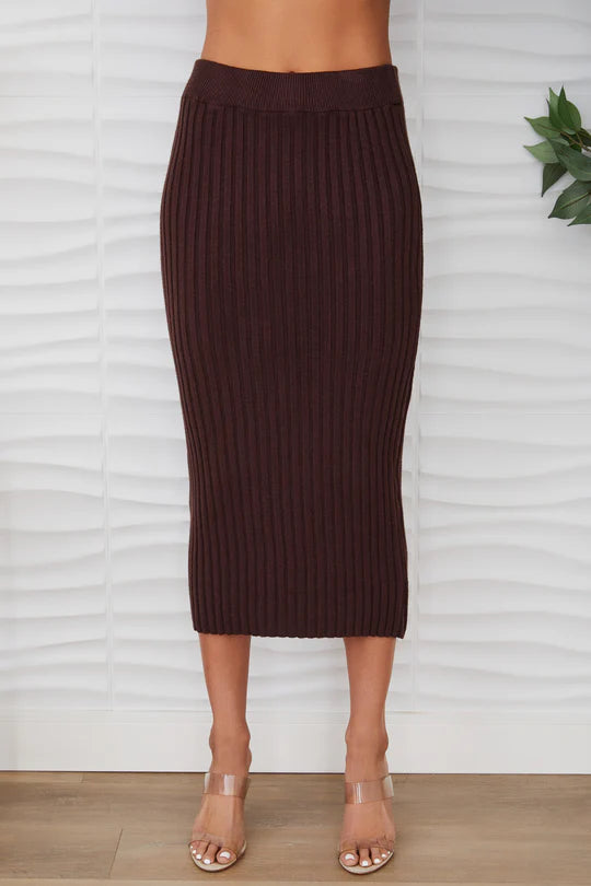 Kezia Ribbed Knit Skirt