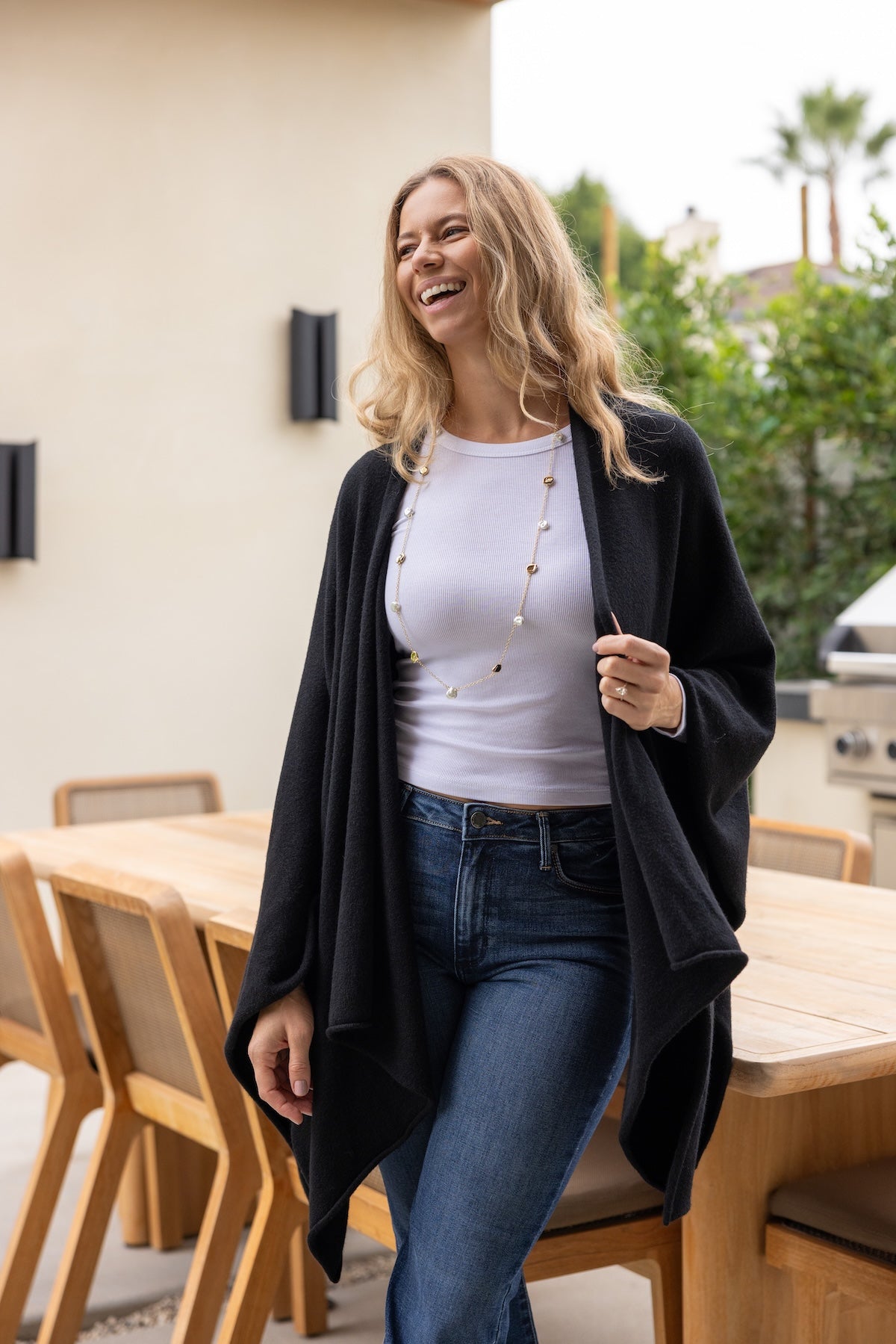 Luna Drape Cardigan – Nati Boutique