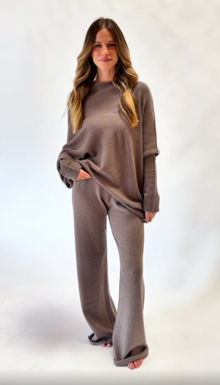 Cassie Asymmetrical Drape Sweater
