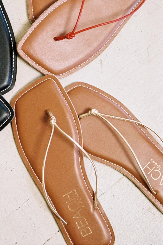 Ray Square Toe Flip Flop Sandal