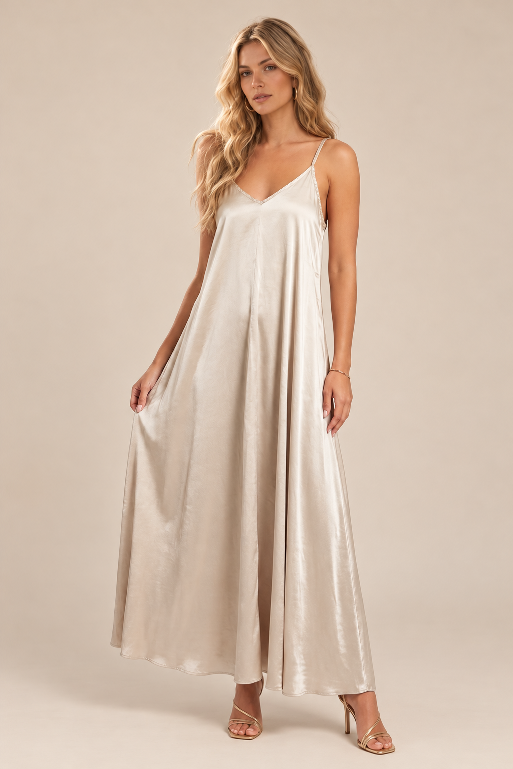 Skylar Silky Slip Maxi Dress