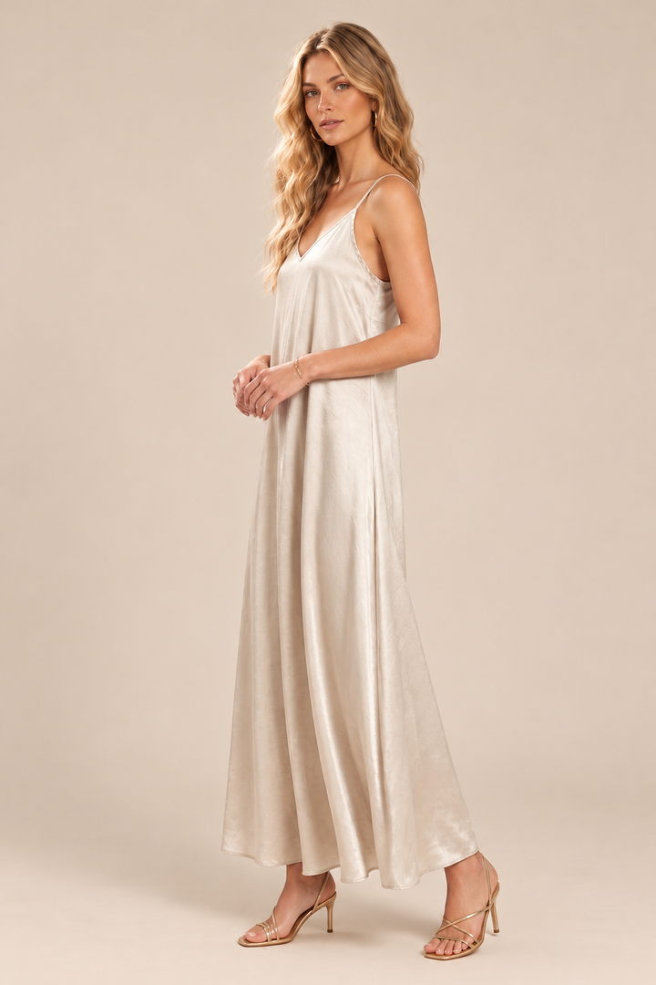 Skylar Silky Slip Maxi Dress