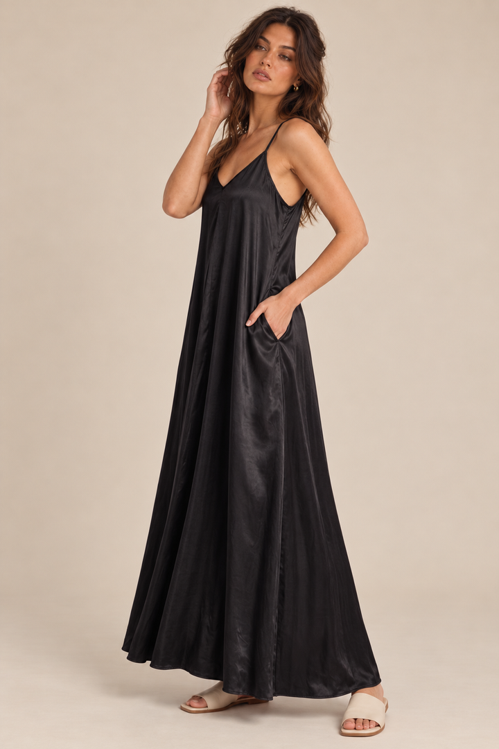 Skylar Silky Slip Maxi Dress