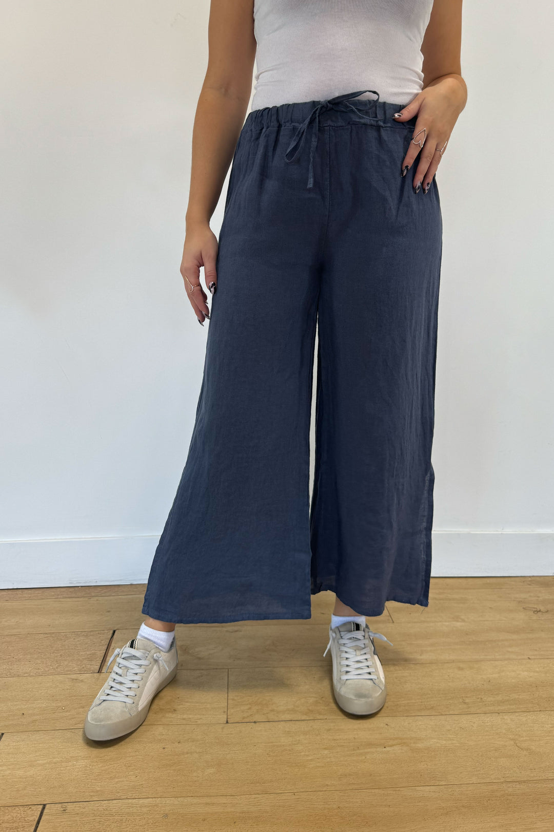 Wide Leg Linen Pants