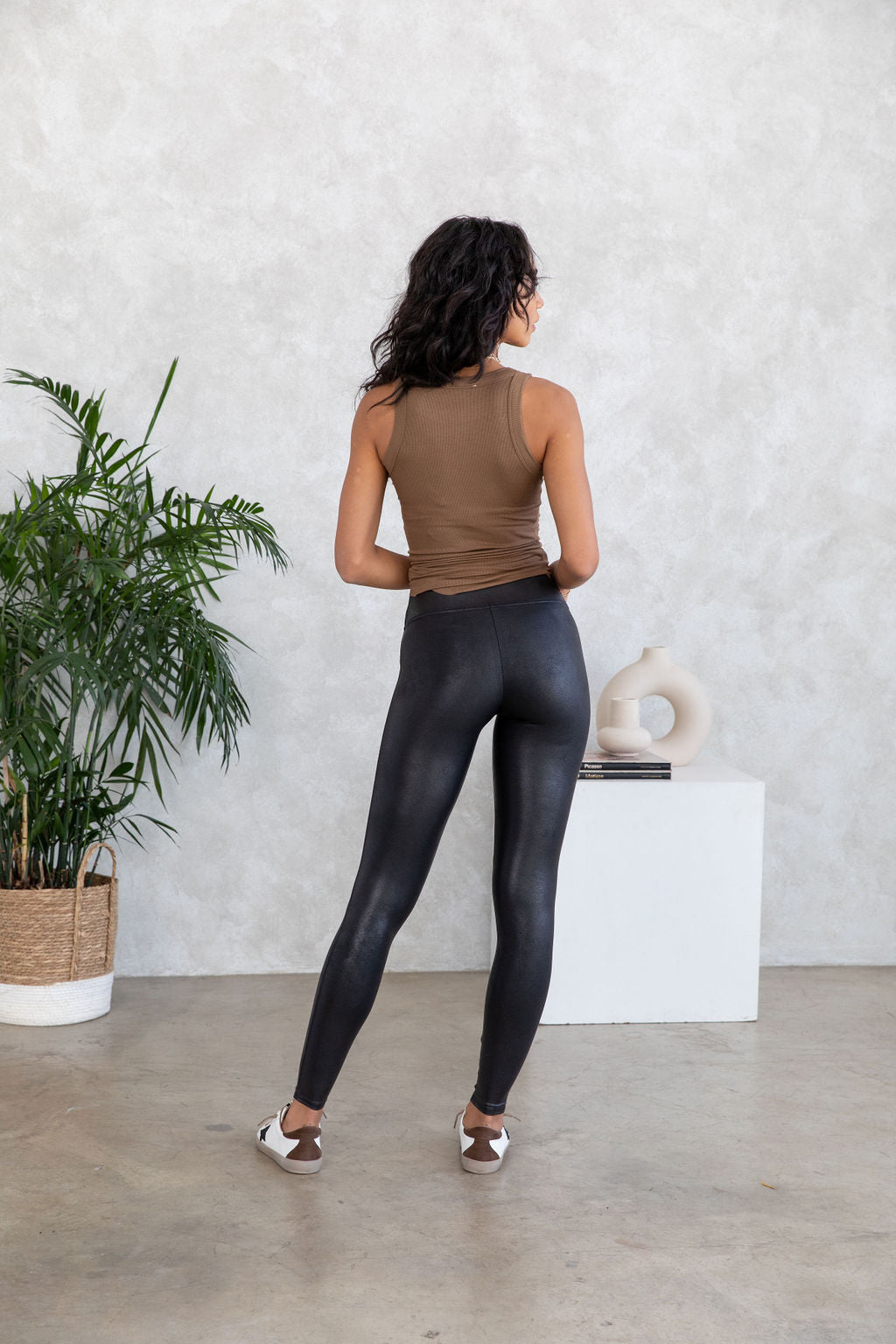 SPANX, Pants & Jumpsuits, Spanx Faux Leather Leggings Black Womens Size  Large