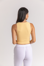 Jess High Neck Crop Tank