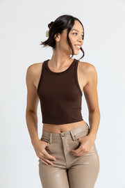 Halter Chevron Crop Top